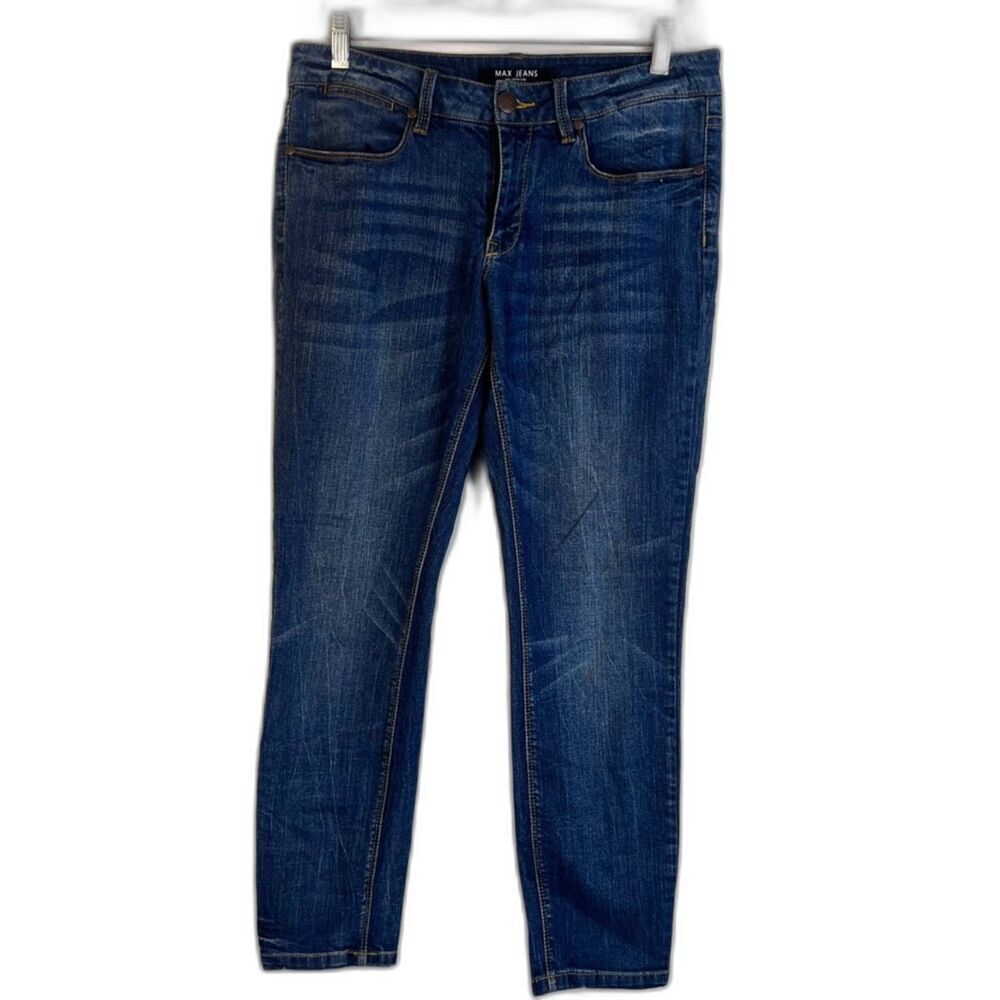 Max Jeans Skimmer‎ Denim Jeans Tapered Leg Casual Basic Size 8